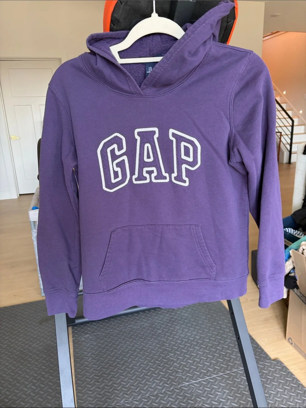 GAP Purple Pullover Hoodie with White Logo